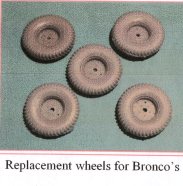 Replacement wheels for Bronco Humber