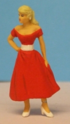 Omen - Girl in flared skirt, 1950's