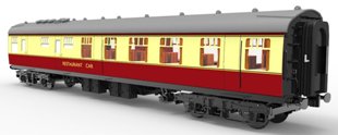 B.R. Mk1, 3-coach set in Crimson & Cream livery