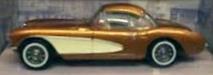 1:43 1956 Chevrolet Corvette - Bronze & Cream