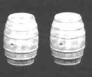 Two large casks
