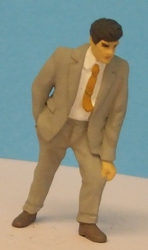 Omen - Man leaning forward, open jacket & tie