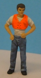 Omen - Modern workman in 'dayglow' waistcoat