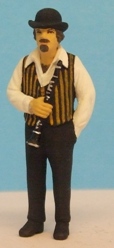 Omen - Jazzman holding a clarinet