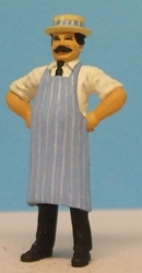 Omen - Butcher wearing a boater & apron