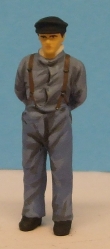 Omen - Steam loco fireman, standing, hands behind his back