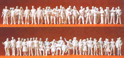 1:100 scale Unpainted figures x 180