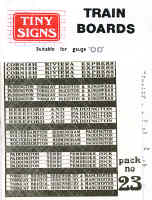 GWR/Western Region Carriage Boards - Set 1