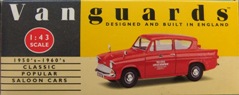1:43 Ford Anglia in red - Post Office supplies