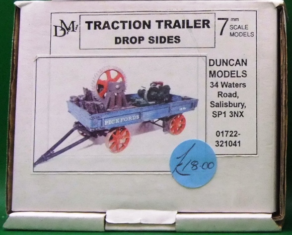 0-scale Duncan Models Dropside Trailer