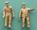 0-scale Duncan Models Steam Engine Driver & Fireman