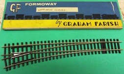 Pre-owned Graham Farish Formoway 4ft/2ft radius Left-hand, Curved point