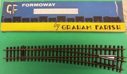 Pre-owned Graham Farish Formoway 4ft/2ft radius Right-hand, Curved point