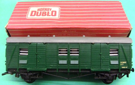 Pre-owned Hornby Dublo 4323 Untility Van in Green conversion