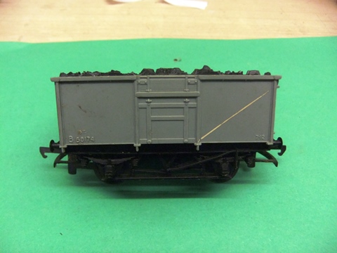 Pre-owned British Trix 16-ton Mineral Wagon with coal load