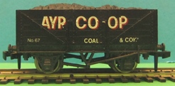 Wrenn W5043 5-plank Wagon 'Ayr' with load & Hornby Dublo couplings