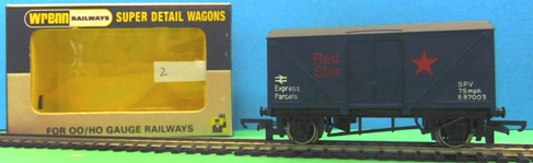 Wrenn W5087 Parcels Van - Red Star - Standard Grey Box