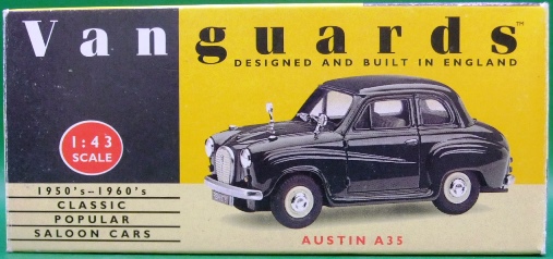 1:43 Lledo Vanguards Austin A35 - Black