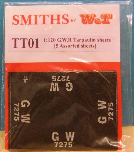 TT120 Wagon Tarpaulins x 5 = GWR