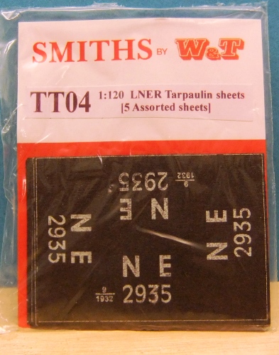 TT120 Wagon Tarpaulins x 5 = LNER